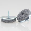 Filzgleiter 35 mm grau mit Schraube f�r Holzst�hle...