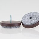 Filzgleiter 40 mm braun mit Schraube fr Holzsthle...