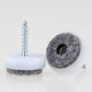 Filzgleiter 20 mm weiß mit Schraube für...