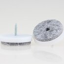 Filzgleiter 40 mm wei� mit Schraube f�r Holzst�hle...