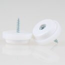 Mbelstopper 28 mm Kunststoff wei mit Schraube