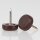 Möbelgleiter 15 mm Kunststoff braun rund mit Nagel – Bodenschoner
