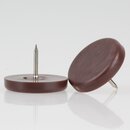 M�belgleiter 30 mm Kunststoff braun rund mit Nagel...