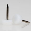 M�belgleiter 10 mm Kunststoff natur rund mit Nagel...