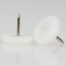 Möbelgleiter 20 mm Kunststoff natur rund mit Nagel...