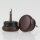 Möbelgleiter 18 mm braun rund – Kunststoff mit beweglichem Nagel