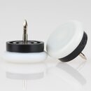 Mbelgleiter 26 mm Kunststoff natur rund mit beweglichem...
