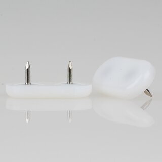 Mbelgleiter 35x18 mm Kunststoff natur mit Nagel zum Einschlagen