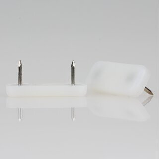 Mbelgleiter 39x16 mm Kunststoff natur mit Nagel zum Einschlagen