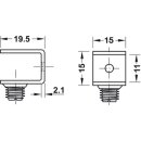 Häfele Bodenträger für 6-10 mm Glasböden mit Sicherungsschraube zum Schrauben