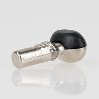 Hfele Bodentrger fr Holz & Glas  5 mm Zinkdruckguss vernickelt mit Kunststoffauflage schwarz