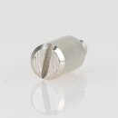 Häfele Bodenträger für Holzböden Stahl vernickelt zum Eindrehen in 5 mm Spreizmuffe mit M4 Gewinde