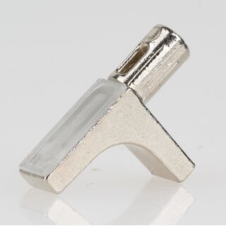 Hfele Bodentrger zum Einstecken in 5mm Bohrloch fr Holz oder Glasbden mit Kunststoffauflage transparent