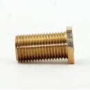M10x1 Trompetennippel 6 kant ohne Verdrehschutz Messing 12x20 mm Gewindelänge 18 mm