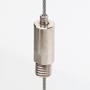 M8x8 mm Auengewinde Messing Seilstopper, vernickelt,...