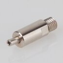 M8x8 mm Außengewinde Messing Seilstopper, vernickelt, 10x28 mm