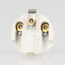 E27 Vintage Lampenfassung Metall Bronze mit 2 Schraubringe und Zugentlastung