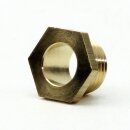 M10x1 Trompetennippel 6 kant ohne Verdrehschutz Messing 12x8 mm Gewindelänge 6 mm