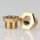 M10x1 Trompetennippel 6 kant ohne Verdrehschutz Messing 12x8 mm Gewindelänge 6 mm