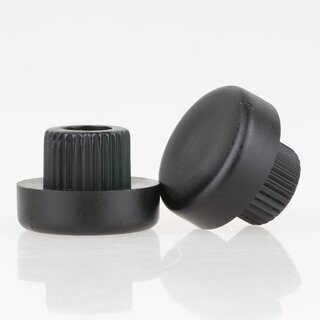 Mbelgleiter Kunststoff schwarz mit Zapfen zum Einsetzen in 15mm Bohrungen