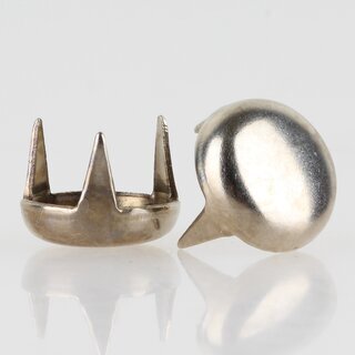Mbelgleiter 10mm Metall vernickelt mit 3 Zacken