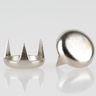 Mbelgleiter 15 mm, 3 Zacken &ndash; Metall vernickelt