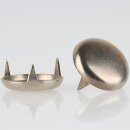 Möbelgleiter 24 mm, 3 Zacken – Metall vernickelt