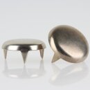 Möbelgleiter 24 mm, 3 Zacken – Metall vernickelt