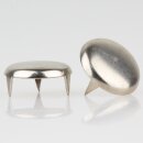 Möbelgleiter 27 mm, 3 Zacken – Metall vernickelt