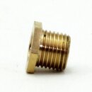 M10x1 Trompetennippel 6 kant ohne Verdrehschutz Messing 12x10 mm Gewindelänge 8 mm