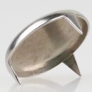 Möbelgleiter 30 mm, 3 Zacken – Metall vernickelt