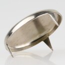 Möbelgleiter 35 mm, 3 Zacken – Metall vernickelt