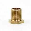 M10x1 Trompetennippel 6 kant ohne Verdrehschutz Messing...