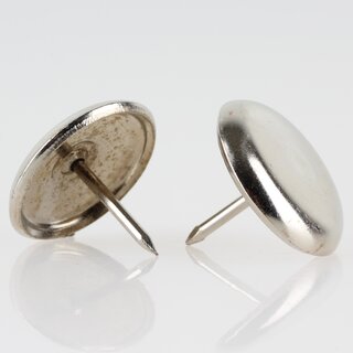 Stuhlbeinnagel Mbelgleiter 28 mm Metall vernickelt &ndash; Bodenschoner