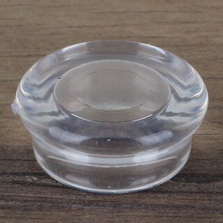 Mbeluntersetzer 15/25 mm rund transparent &ndash; Bodenschutz fr empfindliche Bden