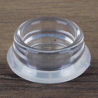 Mbeluntersetzer rund 15/25mm transparent
