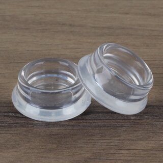 Mbeluntersetzer rund 15/25mm transparent