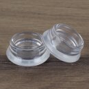 Möbeluntersetzer 15/25 mm rund transparent – Bodenschutz für empfindliche Böden