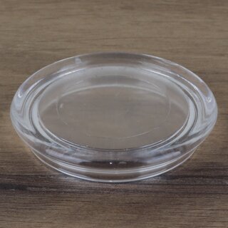 Mbeluntersetzer rund 40/55mm transparent