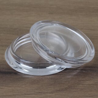 Mbeluntersetzer rund 40/55mm transparent