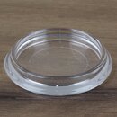 Mbeluntersetzer rund 50/65mm transparent