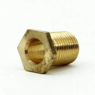 M10x1 Trompetennippel 6 kant ohne Verdrehschutz Messing 12x15 mm Gewindelnge 13 mm