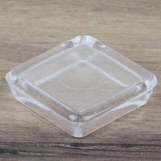 Mbeluntersetzer 30/40 mm eckig transparent &ndash; Bodenschutz fr eckige Mbelbeine