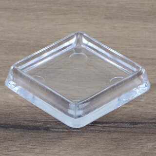 Mbeluntersetzer eckig 40/50mm transparent