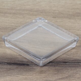 Mbeluntersetzer eckig 50/60mm transparent