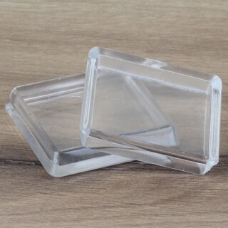 Mbeluntersetzer eckig 50/60mm transparent