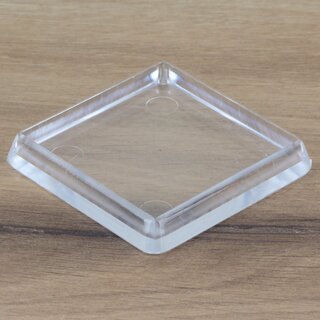Mbeluntersetzer eckig 60/70mm transparent