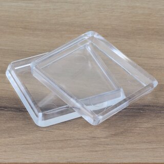 Mbeluntersetzer eckig 60/70mm transparent