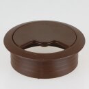Häfele Kabeldurchführung Kabeldurchlass rund 60mm Kunststoff braun