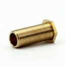 M10x1 Trompetennippel 6 kant ohne Verdrehschutz Messing 12x25 mm Gewindelänge 23 mm